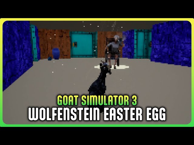 GOAT SIMULATOR 3 - Wolfenstein 3D Easter Egg