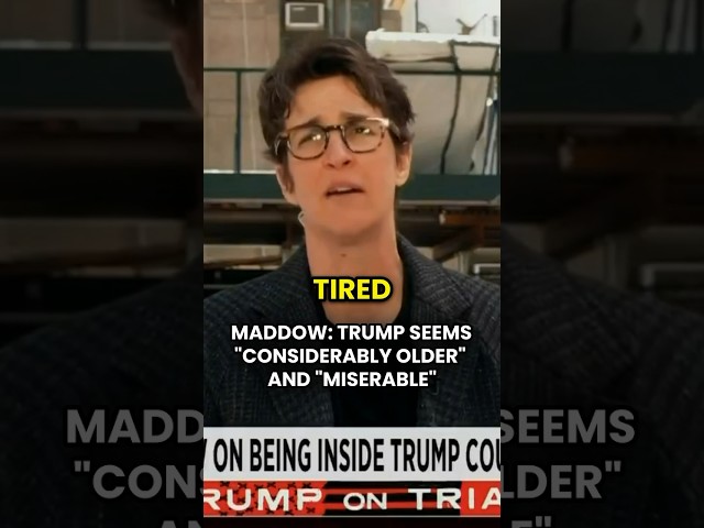 'Old and Tired and Mad': Maddow HITS TRUMP with Brutal Honesty