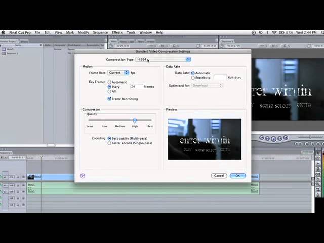 Exporting HD for Youtube - FCP Tutorial