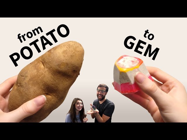 We Turn a Potato into a Concrete Resin Gem