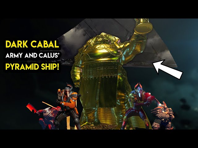 Destiny 2 - DARK CABAL ARMY! Calus Pyramid Ship, Vox Obscura Secrets and Truth!