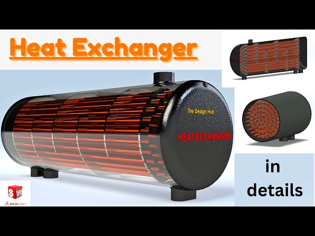 The Straight Tube Heat Exchanger Designing and its Working || SolidWorks Advanced Tutorial.