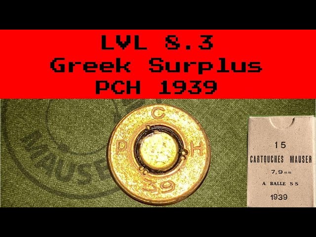 Surplus 8mm Ammo Review: Greek (1939)