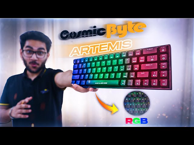 Tiny Mechanical Gaming Keyboard is Here! Cosmic Byte Artemis CB-GK-23 |  RGB 68 Key