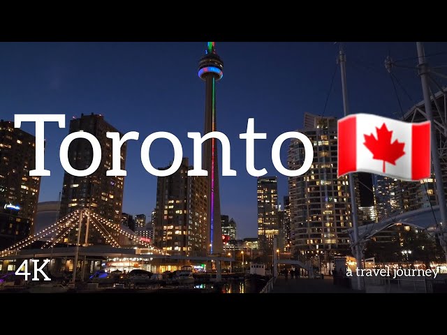 Toronto walk with CN Tower Night views | Things to do Toronto | Canada 🇨🇦