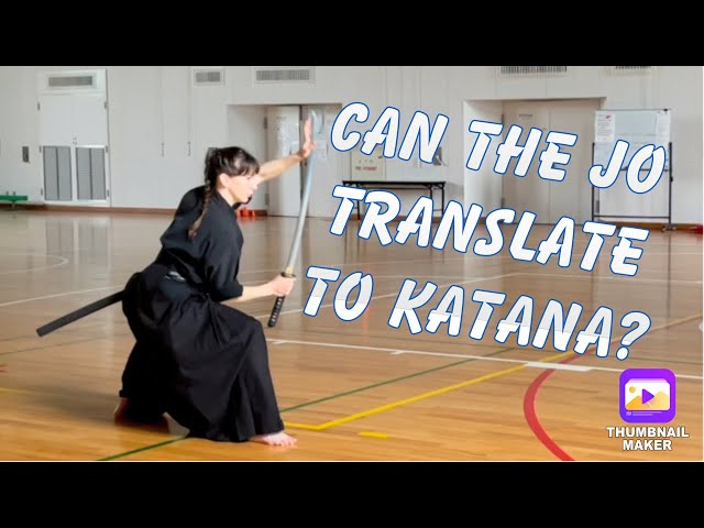 Jodo kata reimagined with katana
