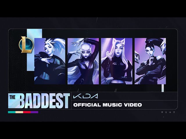 K/DA - THE BADDEST ft. (G)I-DLE, Bea Miller, Wolftyla (Official Lyric Video) | League of Legends