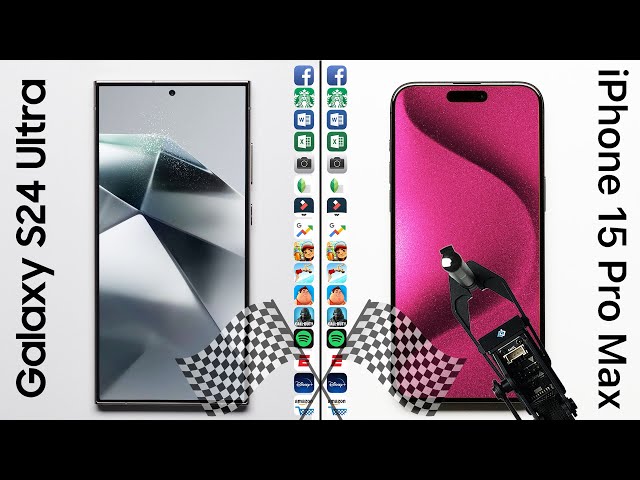 Galaxy S24 Ultra vs. iPhone 15 Pro Max Speed Test