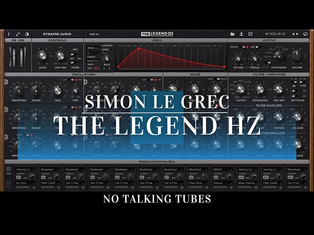 Synapse Audio & Hans Zimmer - The Legend HZ  (All Bass Presets)