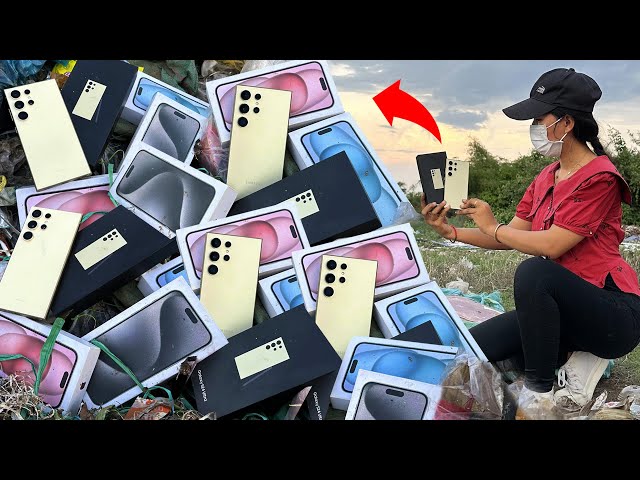 Wow😍 i Found Samsung Galaxy S24 Ultra & Many more in the Landfill ! - Destroyed Phone Restoration