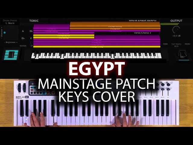 Egypt MainStage patch keyboard cover- Bethel