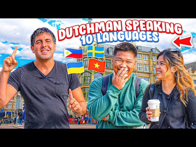 Dutchman connects in 10 Languages to Strangers