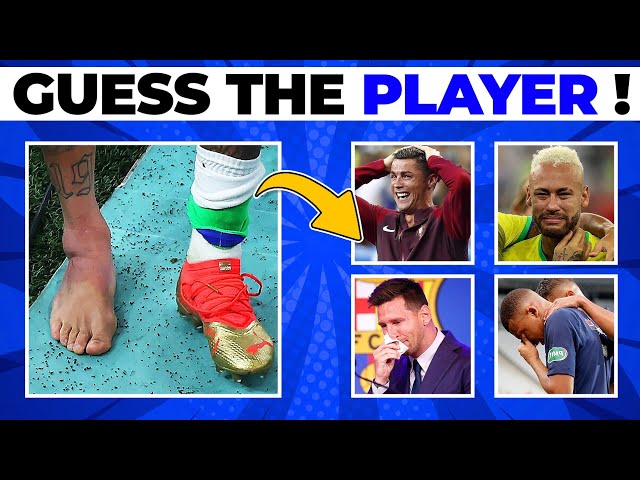 Guess Football Player by his INJURY 🔎 Find Messi , Ronaldo, Neymar | football quiz 2024