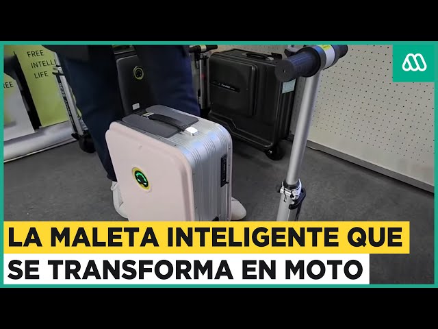 La maleta que se transforma en moto: La novedosa tecnología de equipaje para viajes