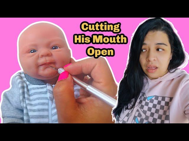 Cutting Open My Silicone Baby's Mouth
