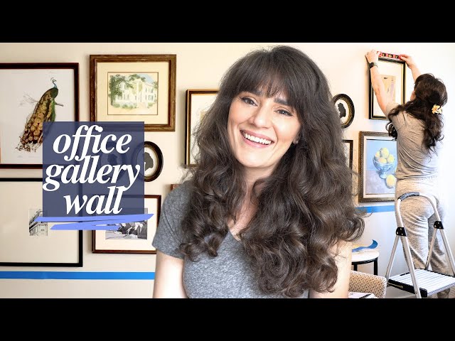Home Office Makeover | Arranging Furniture & Hanging a Gallery Wall