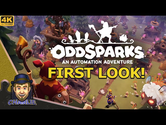 FACTORY AUTOMATION & RTS WITH CUTE WALKING STUMPS! -  Oddsparks Gameplay - First Look