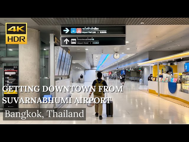 4K HDR| How To Get to Sukhumvit by The Airport Rail Link - Bangkok, Thailand Travel| March 2022|