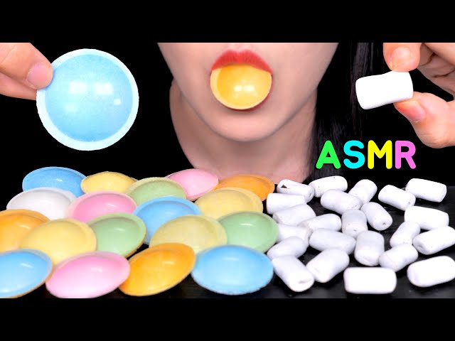 ASMR UFO Candy, Edible Chalk Jelly 우주캔디, 분필젤리 먹방 咀嚼音 EATING SOUNDS NO TALKING MUKBANG