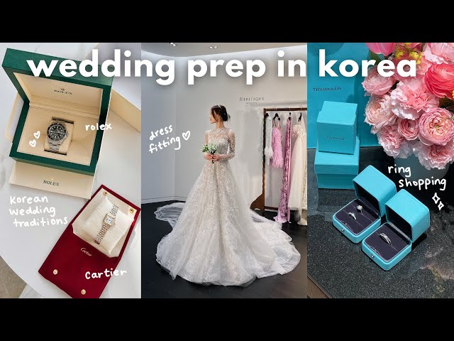 wedding prep in seoul 🇰🇷 venue tour, wedding dress fitting, cartier/rolex, korean wedding traditions