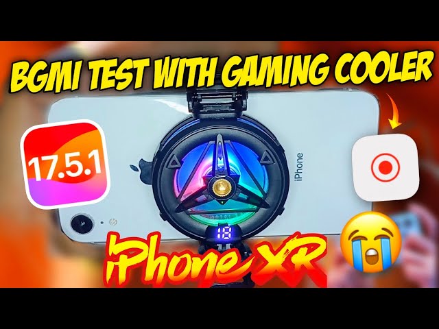 🔥iPhone XR & 13 BGMI Test with Gaming Cooler after iOS 17.5.1 | Heating? Lag?