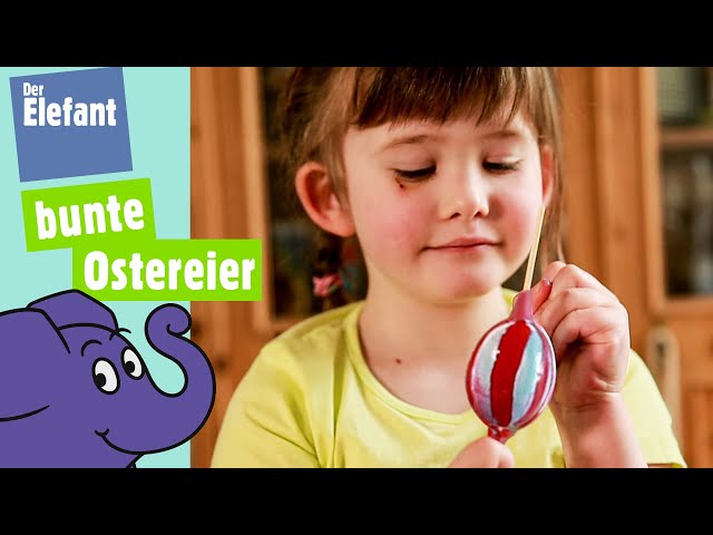 Ostereier bemalen mit Wasserfarben | Der Elefant | WDR