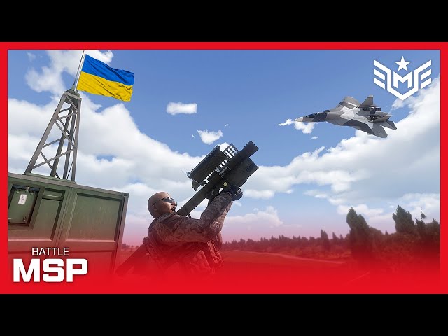Ukrainian Stinger Missile Units Defended Against an Invasion of Russian Fighters - Arma 3