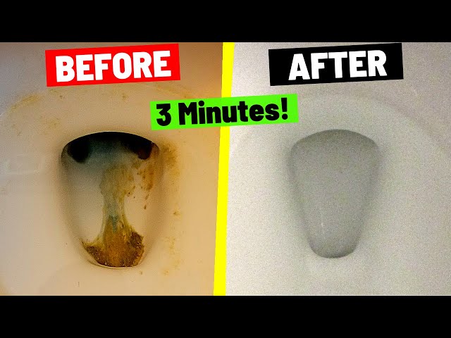 How To Remove Hard Water Stains From Toilet Bowl in 3 MINUTES!!!