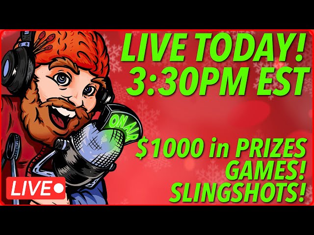 Christmas Live! $1000 in Prizes! Q&A! Fun Games!