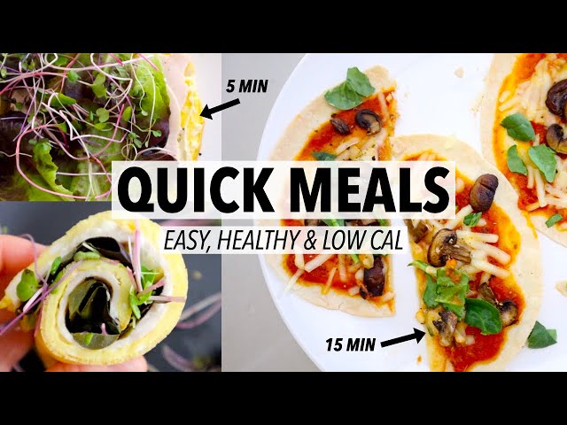 QUICK HEALTHY MEALS: cook less, get healthy & lose weight (low-cal recipes) | Liezl Jayne