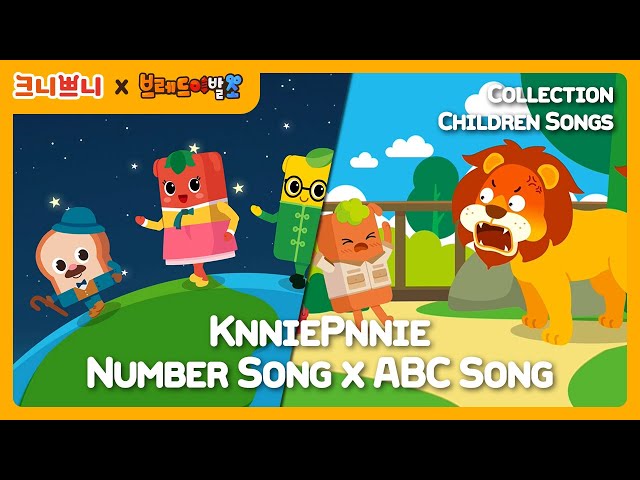 KnniePnnie Number Song X ABC Song｜Collection Children Songs (eng sub)