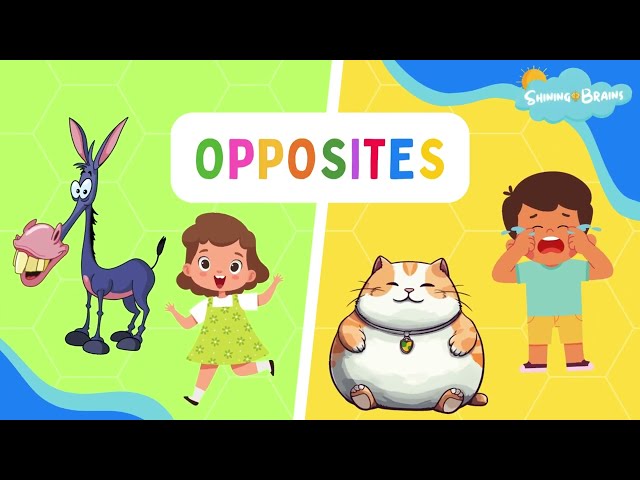 Opposite Words for Kids | Learn Opposites | Fun Learning Video for Preschool and Toddlers