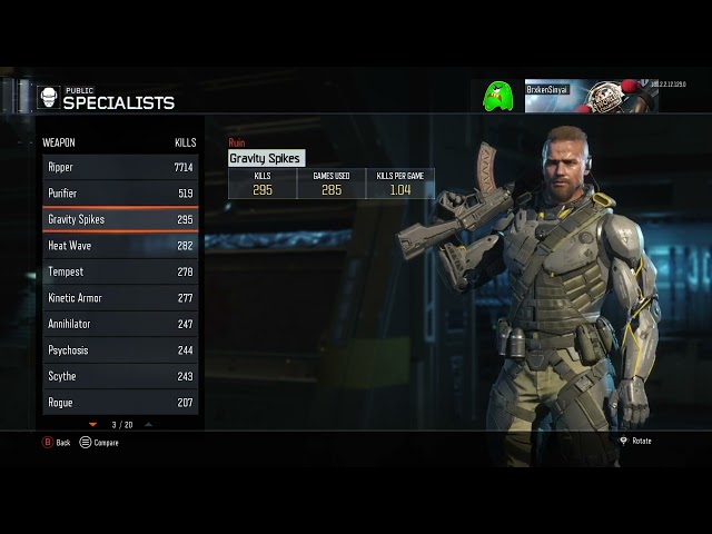 COD Black Ops 3 Multiplayer Stats 2024