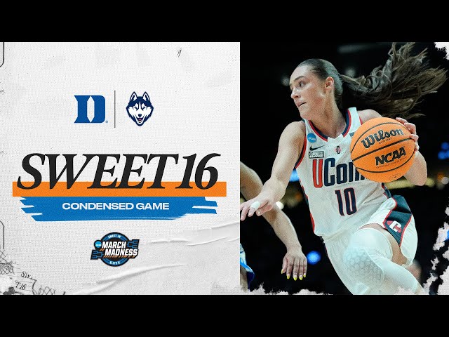 UConn vs. Duke - Sweet 16 NCAA tournament extended highlights