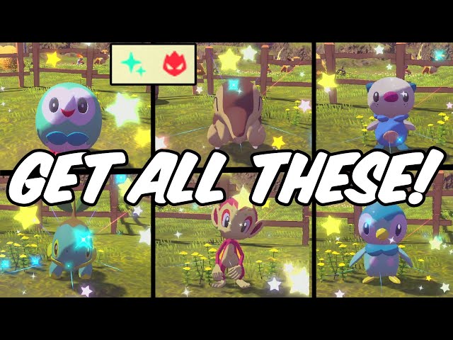 Get ALL 6 Shiny Alpha Starters with YOUR OT in Pokemon Legends Arceus