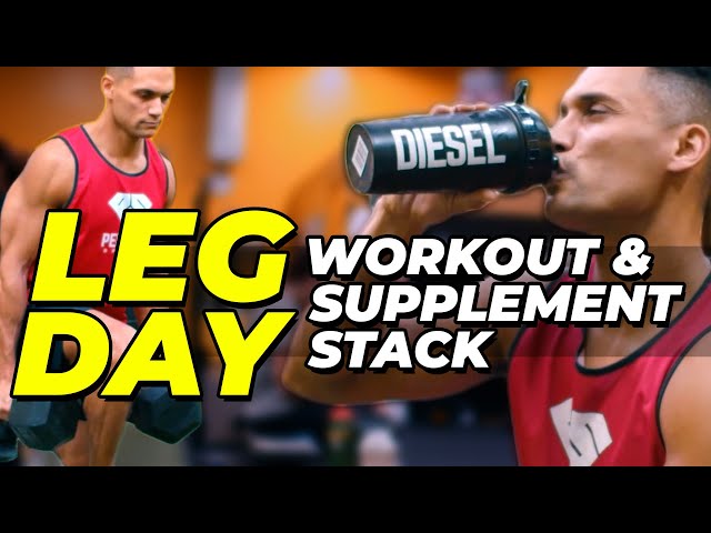 LEG DAY! My Pre-Workout Routine, Supplement Stack & Post Workout! 🏋️