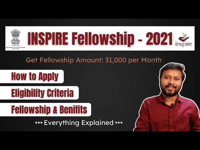 INSPIRE Fellowship 2021 | Application Process | Eligibility | Complete Detail | All 'Bout Chemsitry
