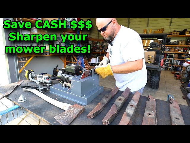 STOP tossing mower blades! Sharpening mower blades and saving cash $$$$ #789