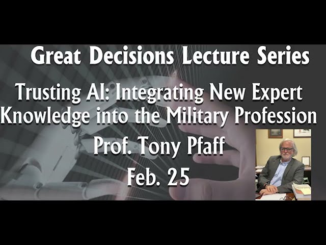 Trusting AI: Integrating New Expert Knowledge into the Military Profession