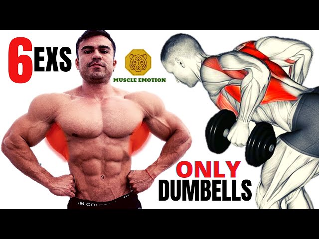 6 BACK EXERCICES WITH DUMBELLS  TO GET WIDER BACK