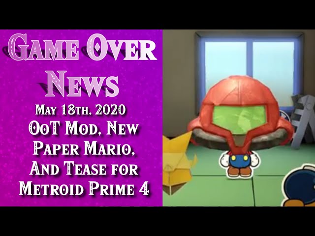 New Zelda Mod, New Paper Mario, Metroid Prime 4 Tease | GameOverNews