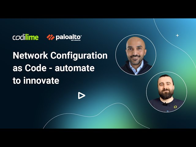 Network Configuration as Code - automate to innovate