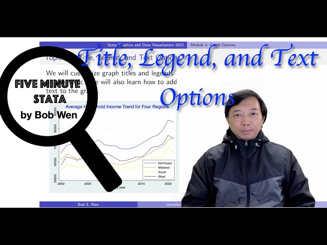 Title, Legend, and Text Options for Stata Graphs | Stata Tutorials Topic 16