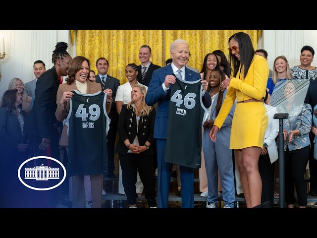 President Biden and Vice President Harris welcome the Las Vegas Aces to the White House