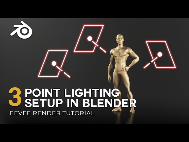 How To Setup The 3-Point Lighting System In Blender | Basic Lighting Tutorial
