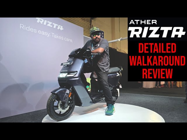 Ather Rizta S & Rizta Z Walkaround Review | All Colors | Specs, Price, Range, Battery Options