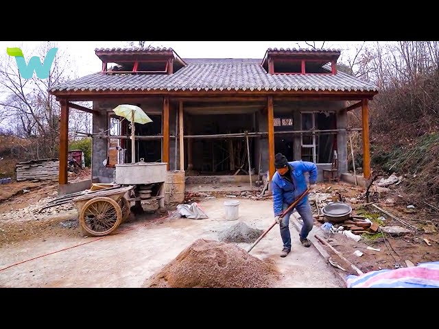 The young man designs and rebuilds a old wooden house in the poor countryside PART1 WU Vlog