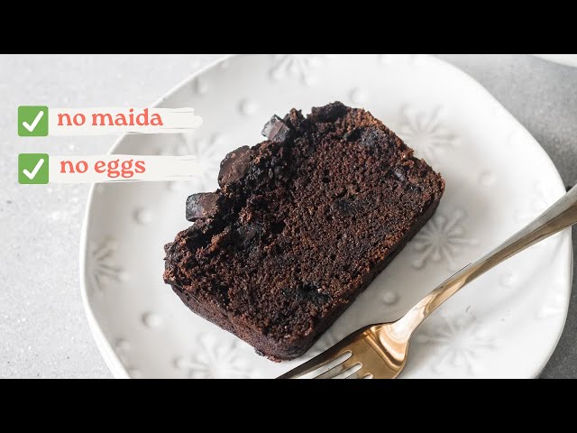 Chocolate Atta Cake Recipe | Eggless Whole Wheat Chocolate Loaf Cake | The Cupcake Confession