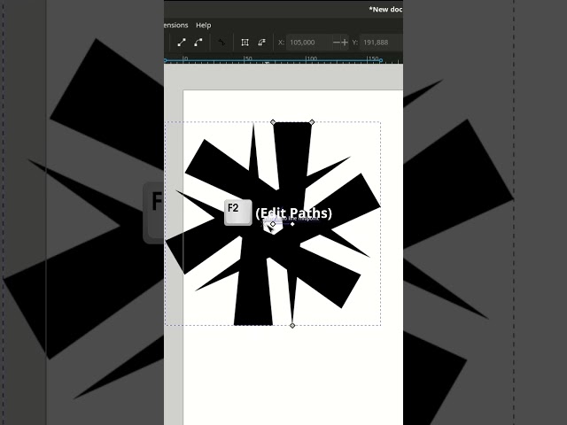 Another way to create sunburst in Inkscape #design