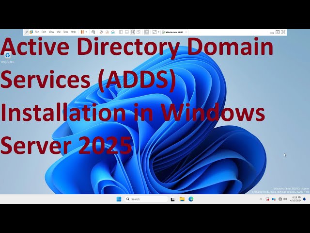 Active Directory Domain Services (ADDS) Installation in Windows Server 2025 Step by Step